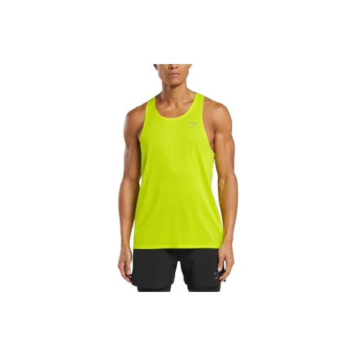 GYMSHARK Tank Tops Men Neon Green