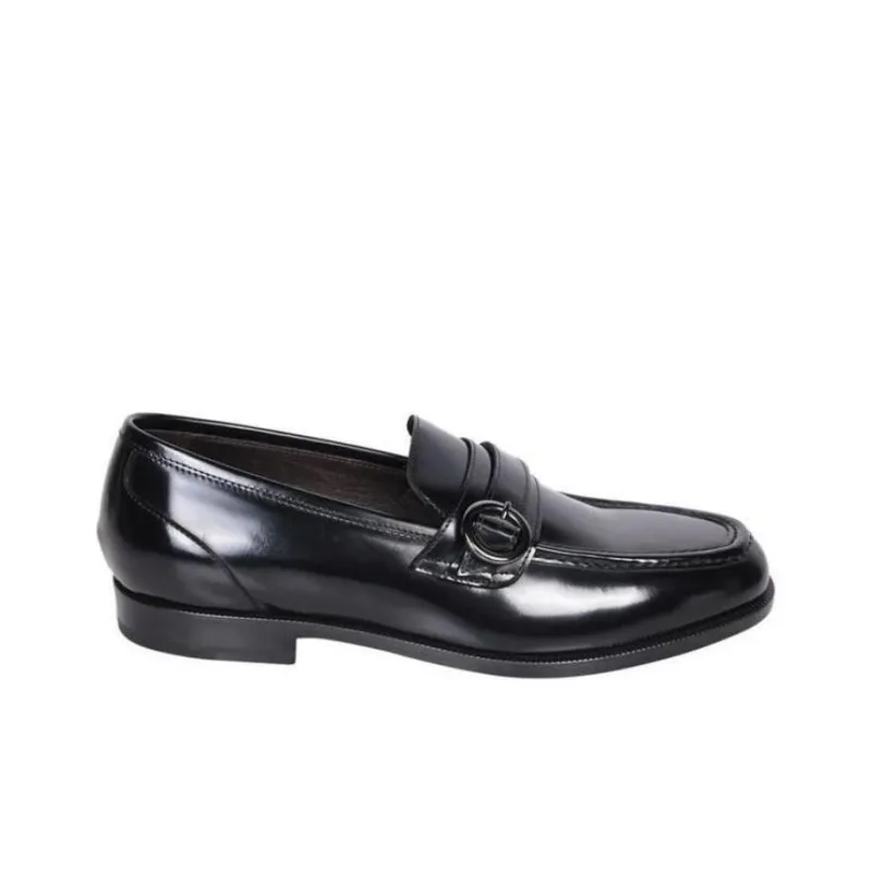 Tagliatore Buckled Leather Loafers-1