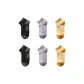 6 Pack (2 Black+2 Light Purple+2 Light Yellow)
