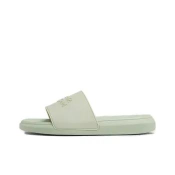 Alexander McQueen Logo Slides Green Women's