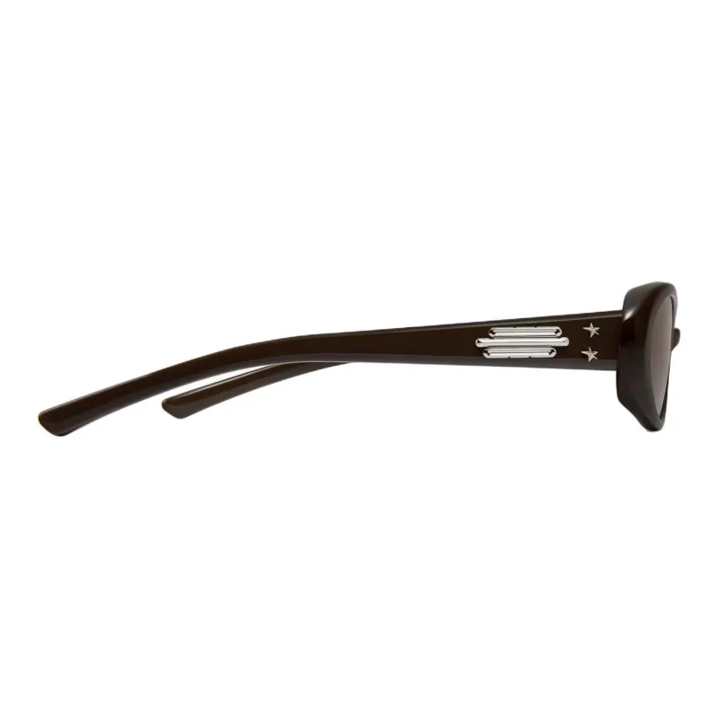 GENTLE MONSTER Gentle Monster X Jennie Oval Sunglasses Unisex Brown-2