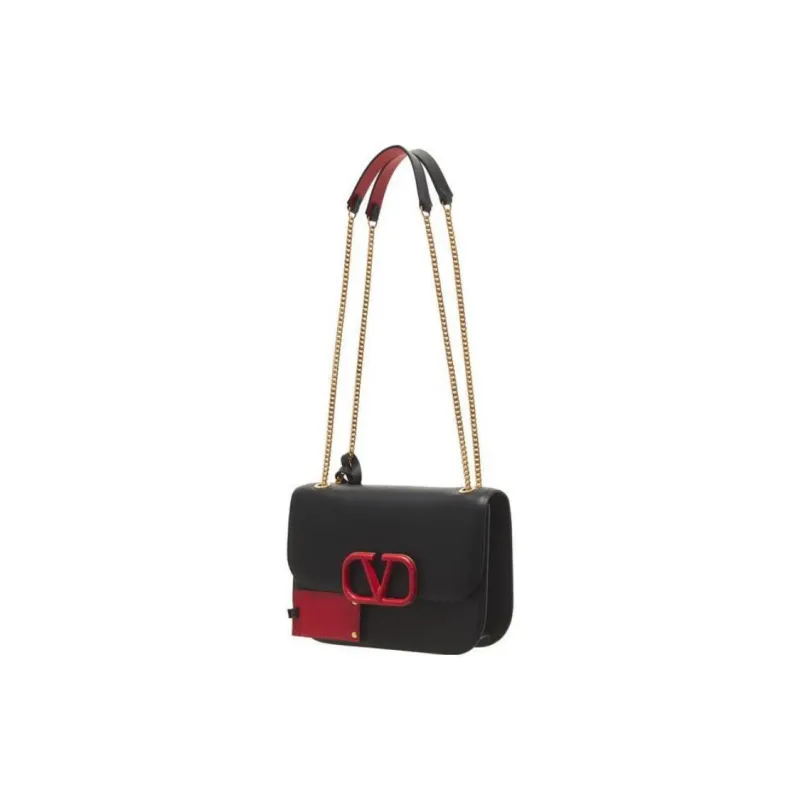 Valentino GARAVANI Calfskin Crossbody Bag, Shoulder Bag Women's Black-1