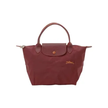LONGCHAMP Le Pliage Textile Nylon Fabric Handbag Dumpling Bag Shoulder Bag Small Size Women's Fuchsia
