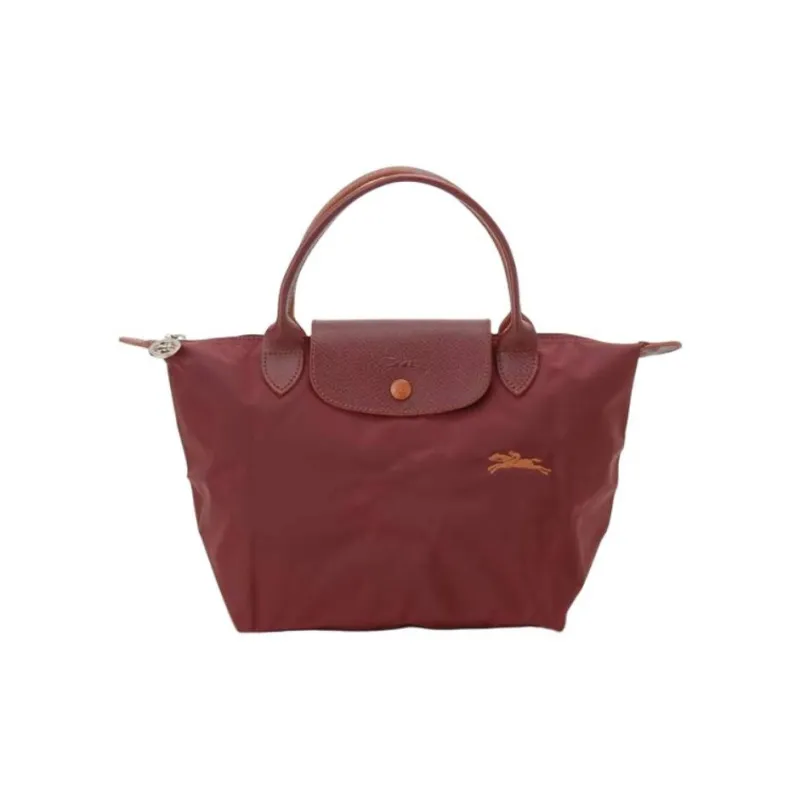 LONGCHAMP Le Pliage Textile Nylon Fabric Handbag Dumpling Bag Shoulder Bag Small Size Women's Fuchsia-0