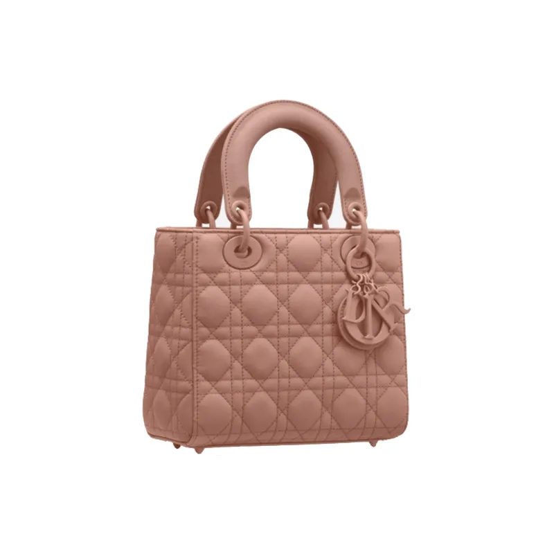 DIOR Lady Dior Matte Cowhide Daisie Bag Portable Crossbody Bag Shoulder Bag Regular Women's Flesh Pink-1