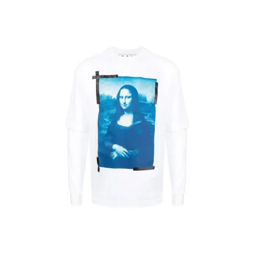 OFF-WHITE Monalisa-print Long-sleeve Cotton T-shirt