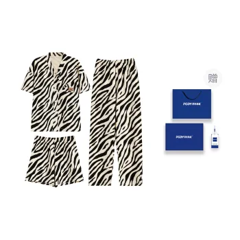 Floating Light Islands Pajama Set Women's Box Black