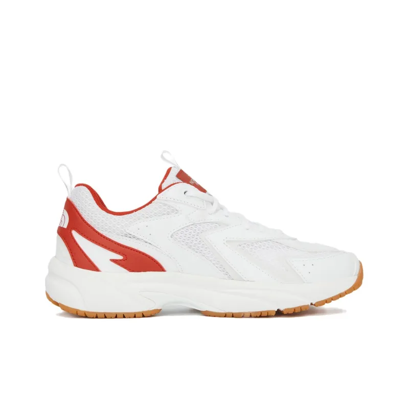 THE NORTH FACE Cushioning Anti-Slip Wear-Resistant Breathable Reflective Rebound Low-Top Outdoor Shoes Unisex White Red-1
