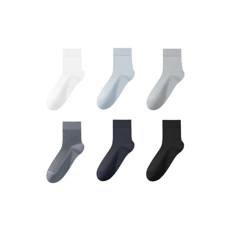 H YXIANG Mid Calf Socks Men's 6 Pack-2