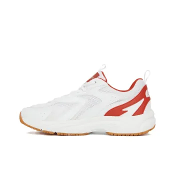 THE NORTH FACE Cushioning Anti-Slip Wear-Resistant Breathable Reflective Rebound Low-Top Outdoor Shoes Unisex White Red