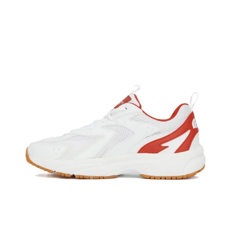 THE NORTH FACE Cushioning Anti-Slip Wear-Resistant Breathable Reflective Rebound Low-Top Outdoor Shoes Unisex White Red-0