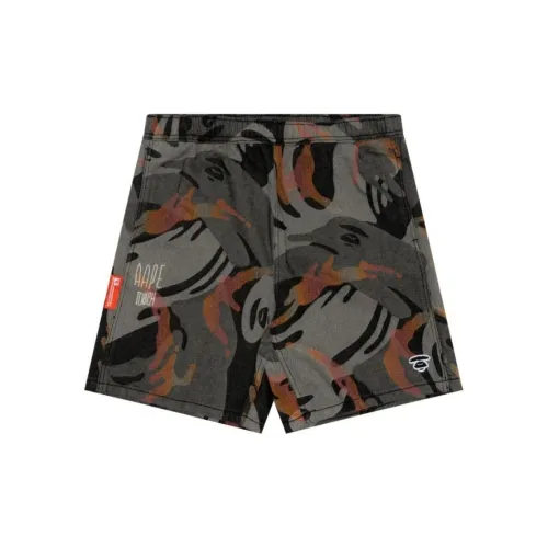 Aape Denim Shorts Men Black