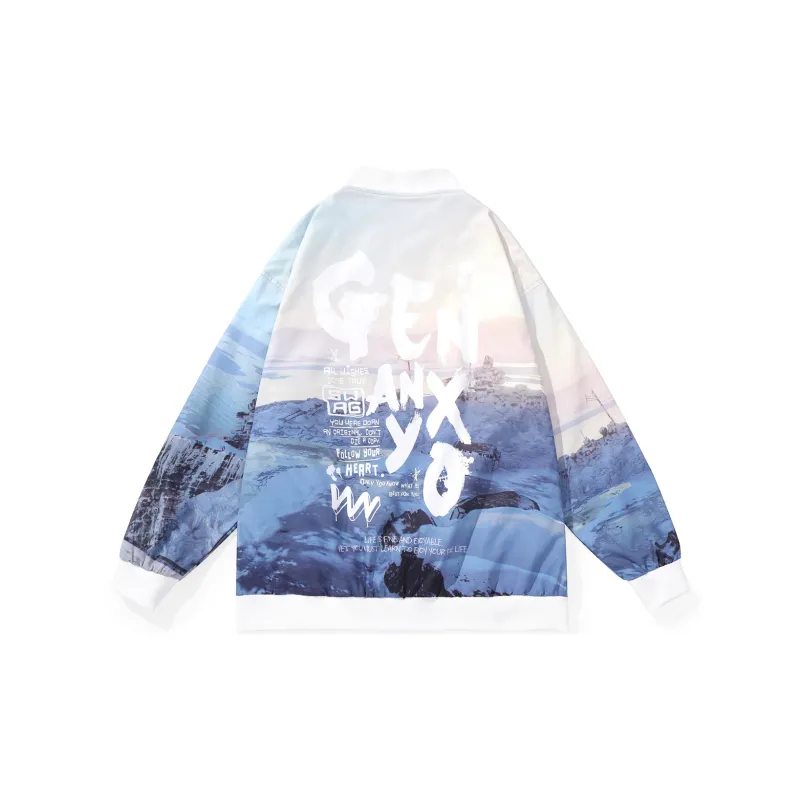 GENANX Jackets Unisex Blue-1