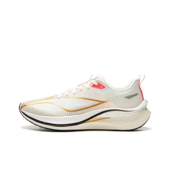 LiNing Red Hare 7 Pro Cushioned Slip-Resistant Low-Top Casual Running Shoes Men's White Gold