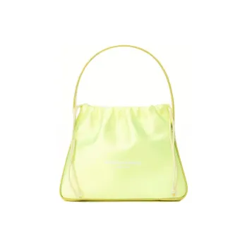 Alexander Wang Polyamide Shoulder Bag, Portable Shoulder Bag Small Size Women's Neon Yellow