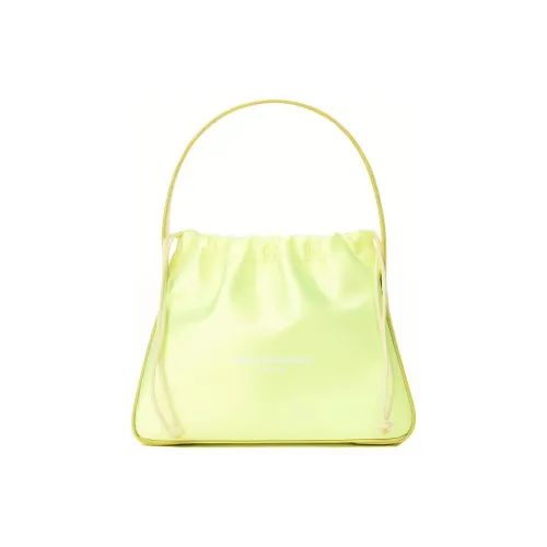 Alexander Wang Polyamide Shoulder Bag, Portable Shoulder Bag Small Size Women's Neon Yellow