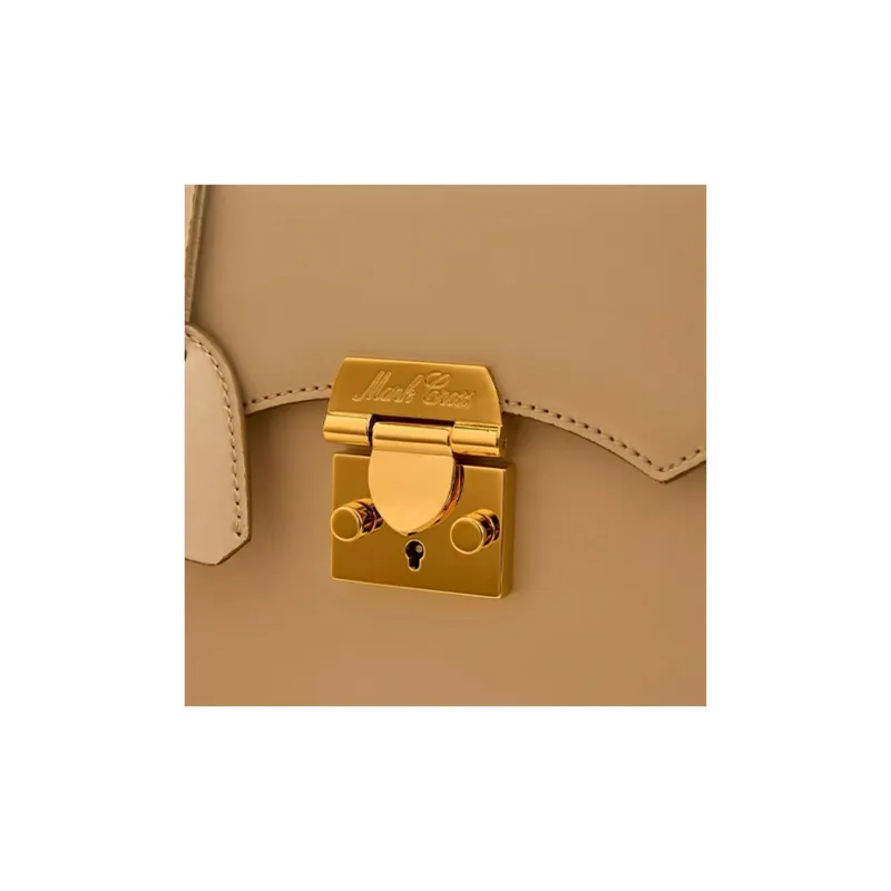 MARK CROSS Calfskin Shoulder Bag Crossbody Bag Handbag Women's Taupe-3