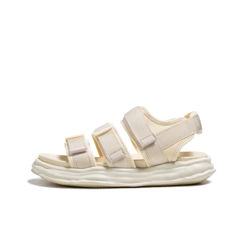 SHUPATE Beach Sandals Men Black/White-8