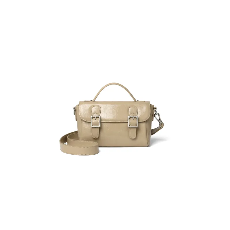 RED DRAGONFLY Cow Leather Handbag, Shoulder Bag, Crossbody Bag Regular Women's Apricot-1