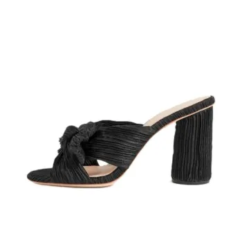 Loeffler Randall Rubber Sole Slide Slippers Women's Black