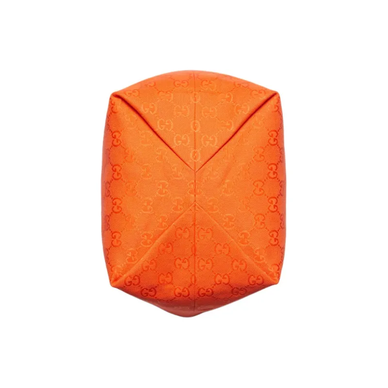 GUCCI GG Canvas Tote Bag Shopping Bag Shoulder Bag Handbag Small Size Unisex Orange-6