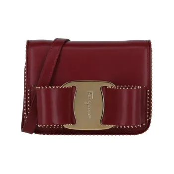 FERRAGAMO Vara Leather Shoulder Bag, Crossbody Bag Mini Women's Rouge Red
