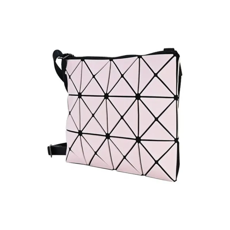 ISSEY MIYAKE PVC, Nylon Fabric Crossbody Bag Women's Pink & Camel-3