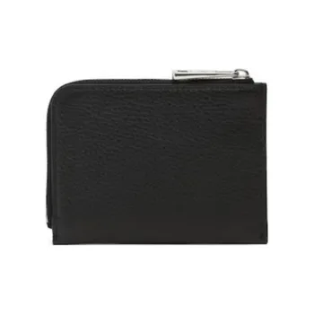 Moncler Genius Series Fabric Cow Leather Patchwork Card Holder Unisex Black