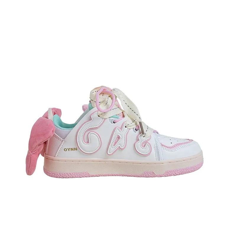 OYNN Young Baby Series Aaah Dopamine Girlish Box Anti Slip Wear Resistant Low Top Skateboard Shoes Women's-1
