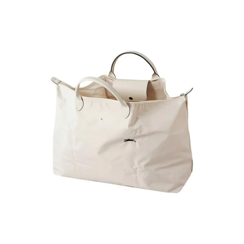LONGCHAMP Le Pliage Club Canvas Travel Canvas Bag Dumpling Bag Handbag Shoulder Bag Extra Large Women's Pink White-1
