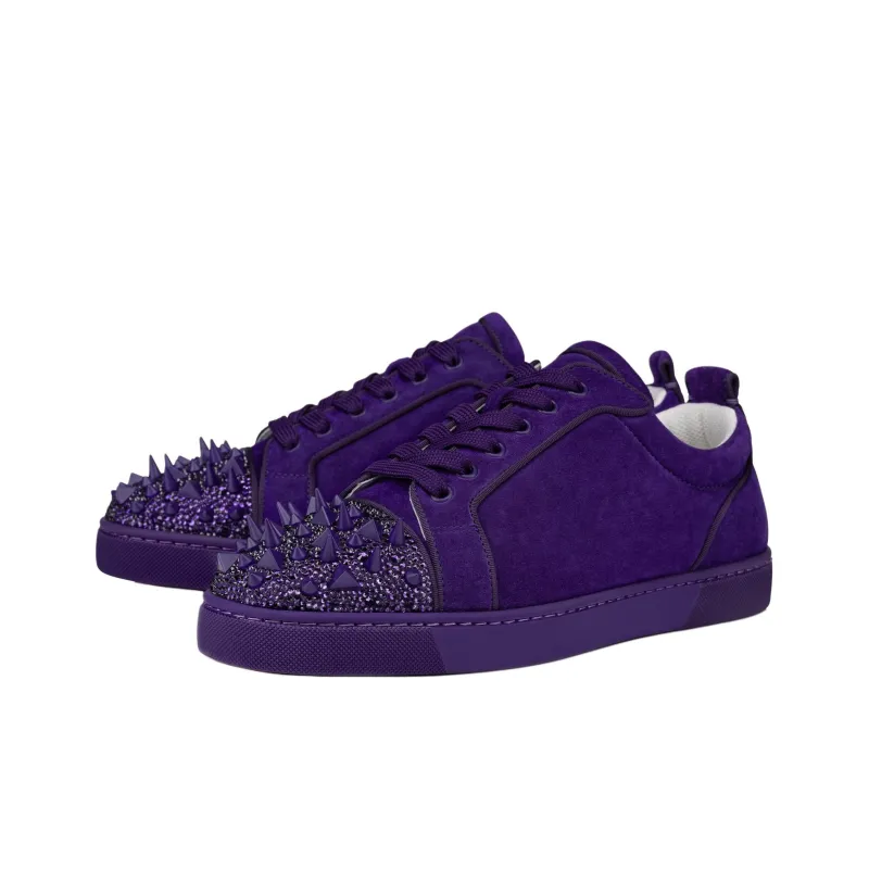 CL LUBOTING Jacaranda Low Top Skateboard Shoes Men's Purple-2
