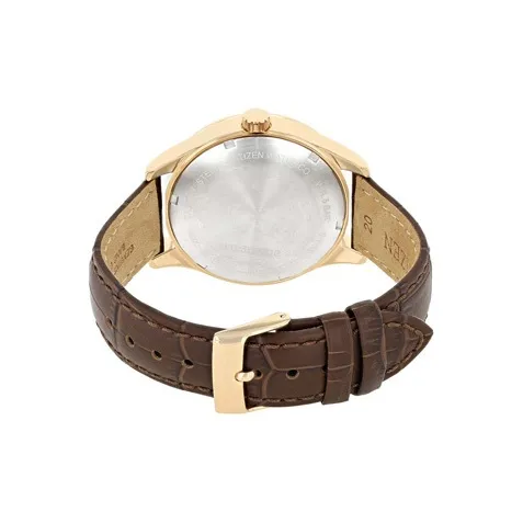 CITIZEN Mechanical Movement Cowhide Strap Watch 41.4mm Men's Watches Black Dial-1