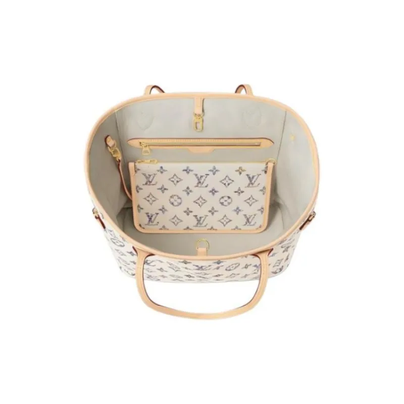 LOUIS VUITTON Neverfull Mm Multicolor Beige-3