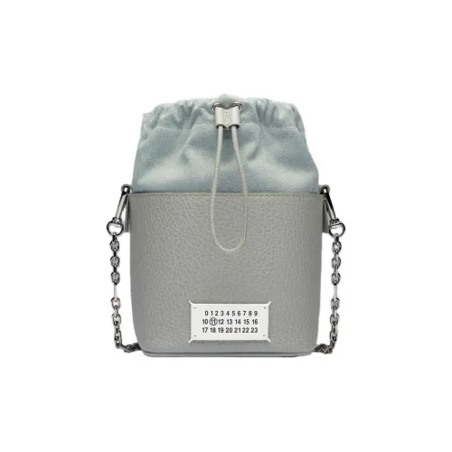 Maison Margiela 5AC Grain Calfskin Bucket Bag, Shoulder Bag, Crossbody Bag, Handbag Small Size Women's Fennel