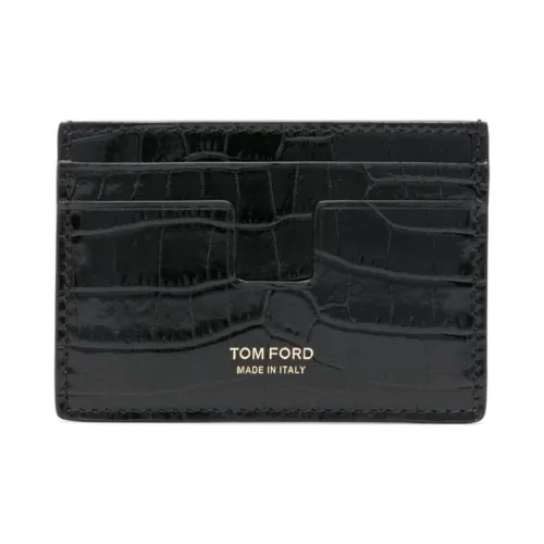 TOM FORD Calfskin Card Holder Men's Black