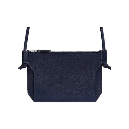 HERMES Ultrapla Evercolor Calfskin Shoulder Bag Crossbody Bag Women's 2Z Bleu Nuit Midnight Blue