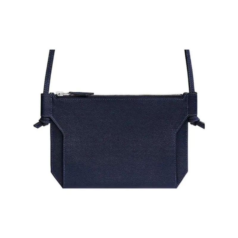 HERMES Ultrapla Evercolor Calfskin Shoulder Bag Crossbody Bag Women's 2Z Bleu Nuit Midnight Blue-0