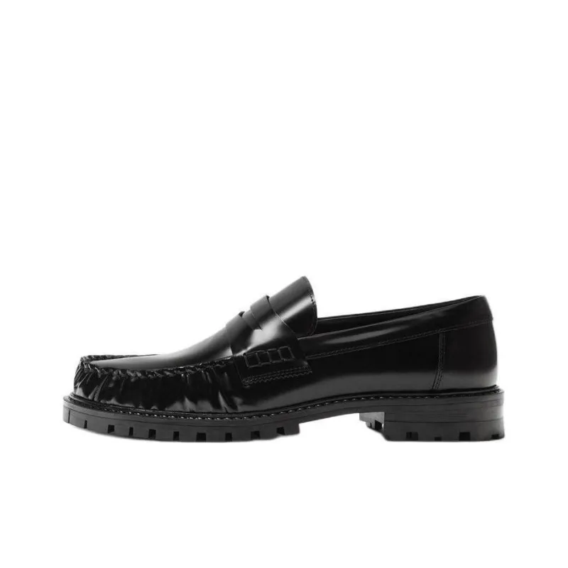 ZARA Loafers Men Black-0