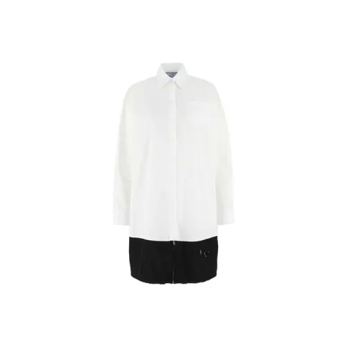 PRADA Long-Sleeved Dresses Women's White