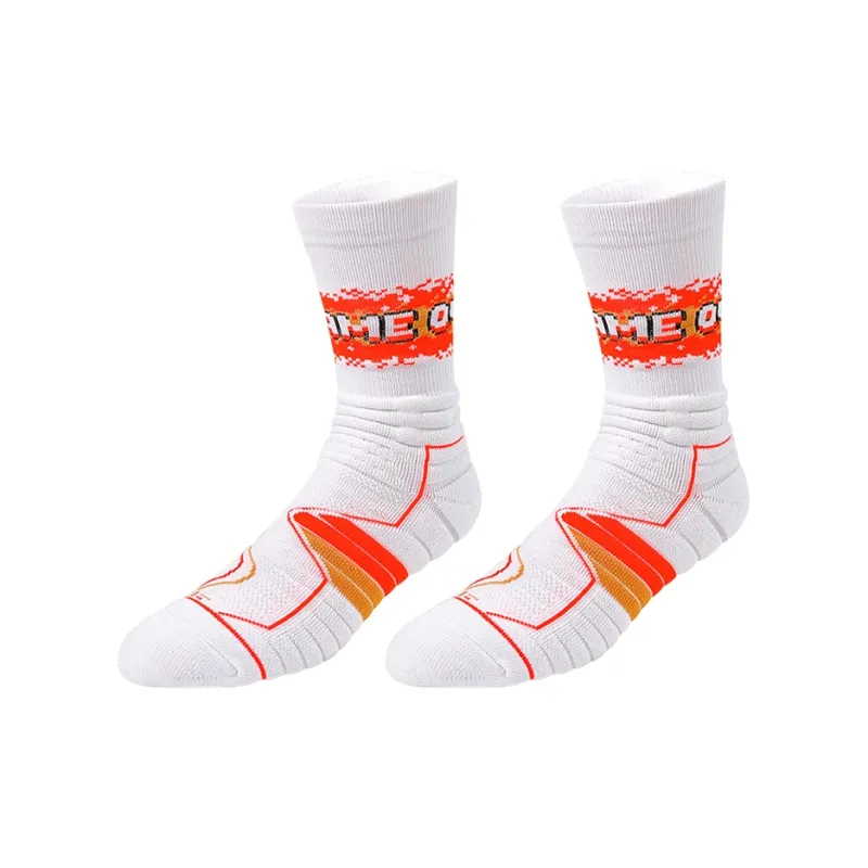 BKCXZICE Terry Sole High Top Stripes Gradient Basketball Socks Unisex Combo Set-5