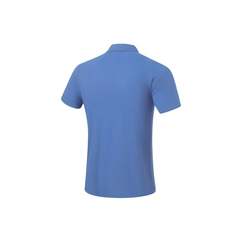 LiNing Fitness Series Polo Shirt Men's Paris Blue-1