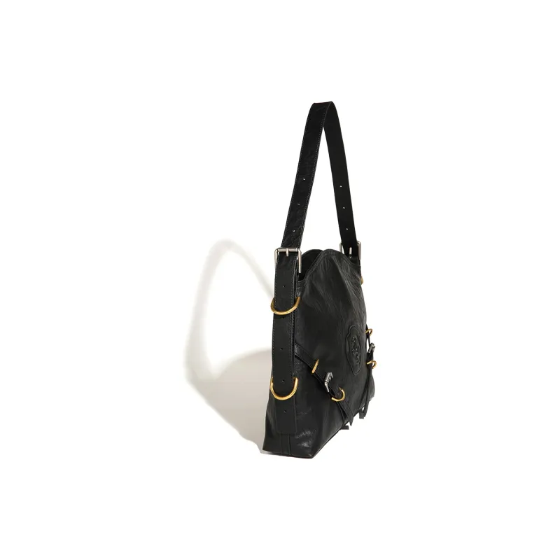 Disney Mickey Series PU Crossbody Bag, Shoulder Bag, Tote Bag Large Size Women's Black-4