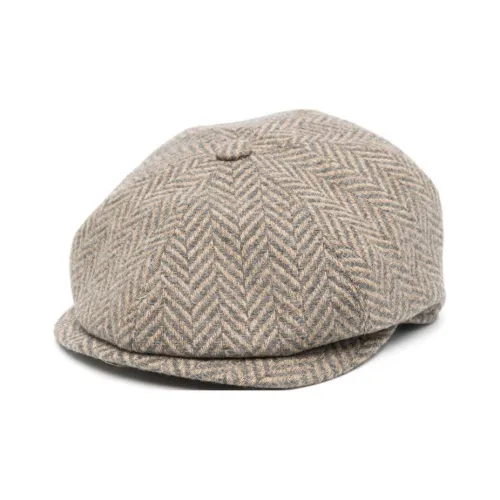 Tagliatore Herringbone Flat Cap