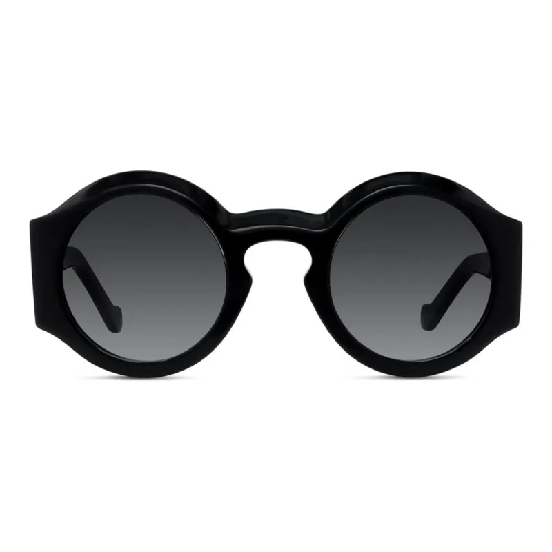 LOEWE Acetate Round Sunglasses Unisex Black-1