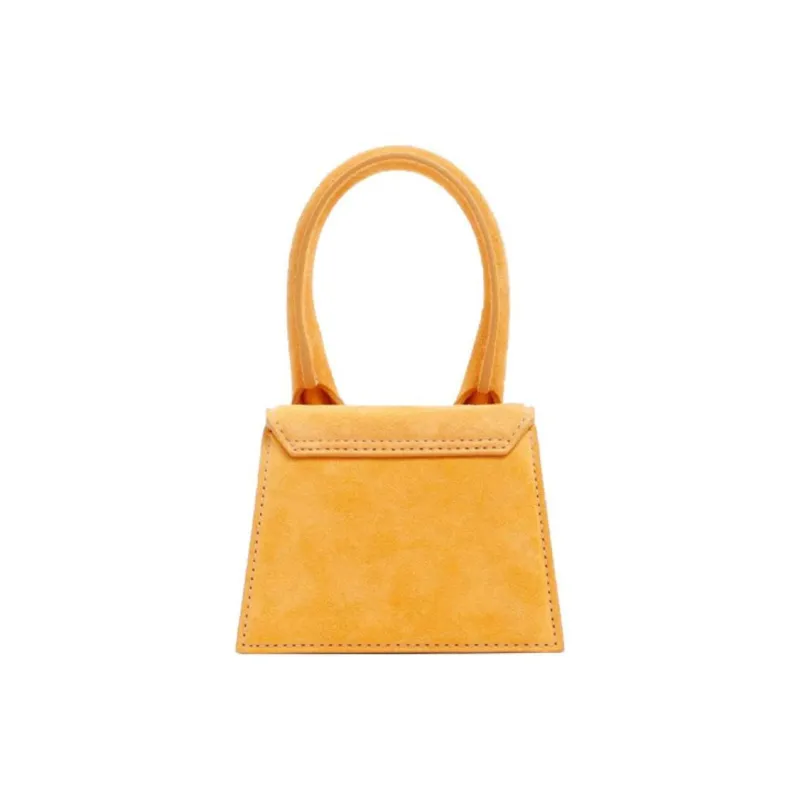 Jacquemus Le Chiquito Suede Leather Handbag Crossbody Bag Mini Women's Orange-2