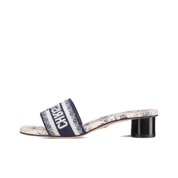 DIOR Dway Slide Slippers Women's White Blue