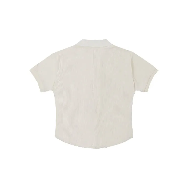 Converse Polo Shirt Women's White-1