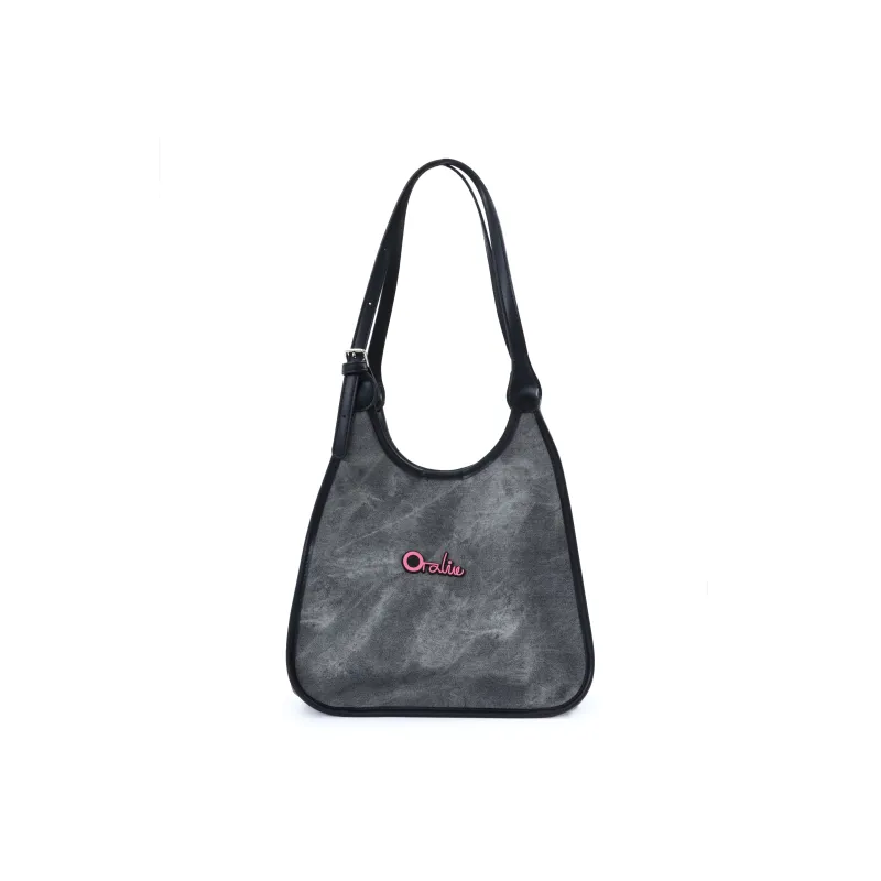 OTA PU Shoulder Bag Tote Bag Shopping Bag Handbag Large Size Women's White Pink-8