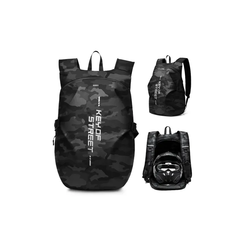 RIOREX Fabric Backpack Regular Unisex Black-9