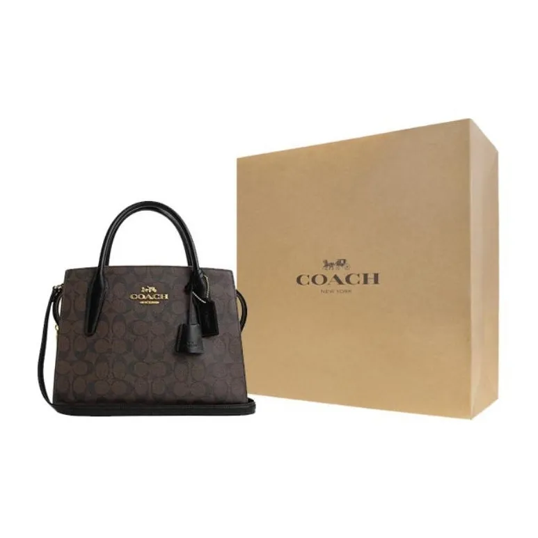 COACH PVC With Skin Killer Bag, Shoulder Bag, Crossbody Bag, Handbag Tubas Women's Dark Brown-6